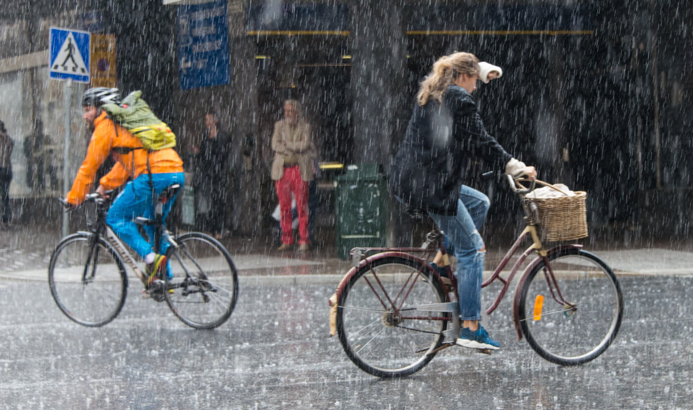 Se protéger du mauvais temps à vélo